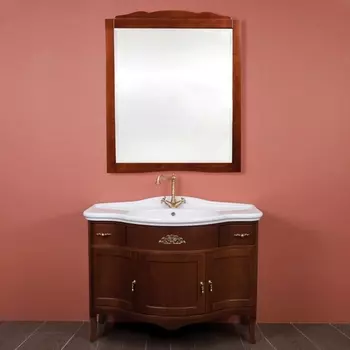 Мебель для ванной La Beaute Classic Nora орех матовый, фурнитура бронза