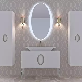 Мебель для ванной La Beaute Savoie 120 белая, фурнитура хром