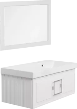 Мебель для ванной La Fenice Cubo 90 R белая