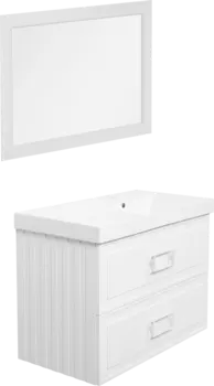 Мебель для ванной La Fenice Cubo Twin 90 R белая