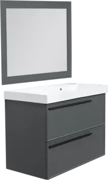 Мебель для ванной La Fenice Elba Twin 80 серая