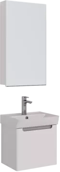 Мебель для ванной Lemark Buno 45 белая глянцевая, 1 ящика