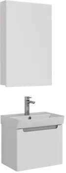 Мебель для ванной Lemark Buno 50 белая глянцевая, 1 ящика