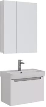 Мебель для ванной Lemark Buno 60 белая глянцевая, 1 ящика