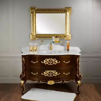 Мебель для ванной Migliore Virginia 139 орех темный глянцевый