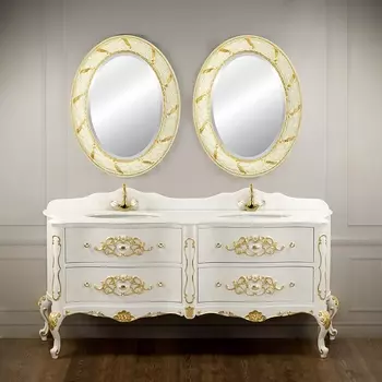 Мебель для ванной Migliore Virginia 180 lacatto bianco для смесителя на 1 отверстие