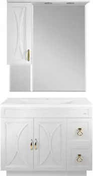 Мебель для ванной Misty Амбра 80 2 двери, 2 ящика