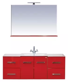 Мебель для ванной Misty Атланта красная