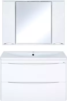Мебель для ванной Misty Атлантик 100 подвесная. белая