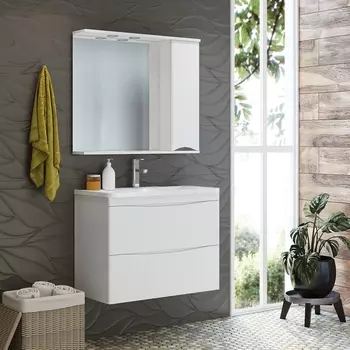 Мебель для ванной Misty Атлантик 80 подвесная. белая