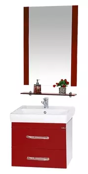 Мебель для ванной Misty Эмилия 60 подвесная красная