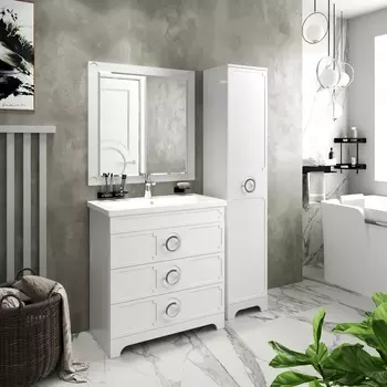 Мебель для ванной Misty Лейла 100 белая