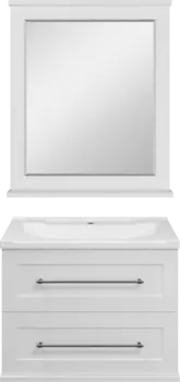 Мебель для ванной Misty Марта 70 подвесная, белая глянцевая