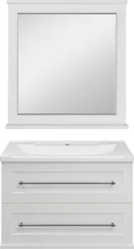 Мебель для ванной Misty Марта 80 подвесная, белая глянцевая