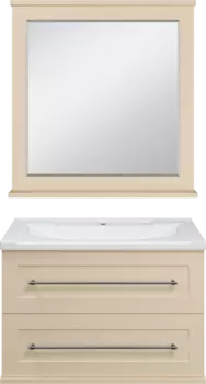 Мебель для ванной Misty Марта 80 подвесная, бежевая