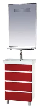 Мебель для ванной Misty Прима 50 красная эмаль