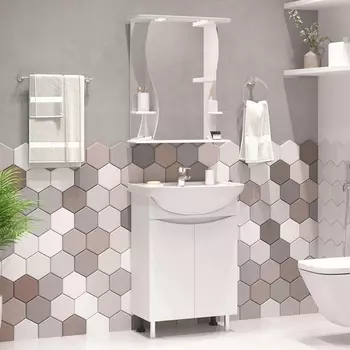 Мебель для ванной Misty Смайл 60 белая