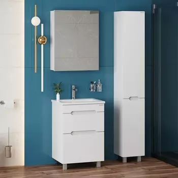 Мебель для ванной Onika Айленд 60 напольная, белая