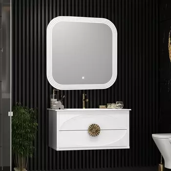 Мебель для ванной Opadiris Ибица 90 подвесная, фурнитура золото