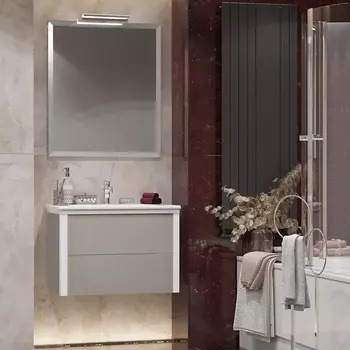 Мебель для ванной Opadiris Рубинно 80 серая