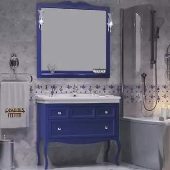 Мебель для ванной Opadiris Валери 105 сапфир