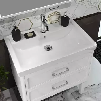 Мебель для ванной Opadiris Вегас 80 белая с опорами