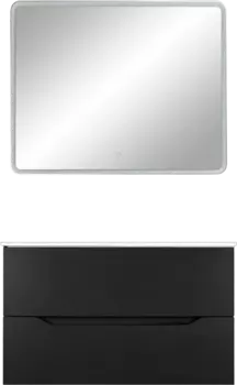 Мебель для ванной Orange Line 100 черная матовая