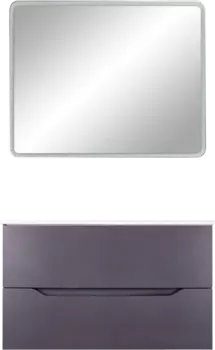 Мебель для ванной Orange Line 100 графит матовый