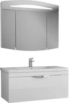 Мебель для ванной Owl 1975 Sjel подвесная, белый лак, 100