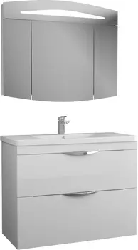 Мебель для ванной Owl 1975 Sjel stor, подвесная, белый лак, 100