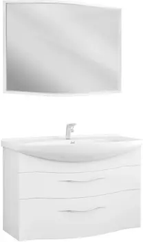 Мебель для ванной Owl 1975 Vessla 105, подвесная, белый лак