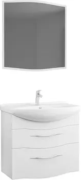 Мебель для ванной Owl 1975 Vessla 75, подвесная, белый лак