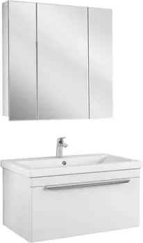 Мебель для ванной Owl 1975 Vind 80, подвесная, белый лак