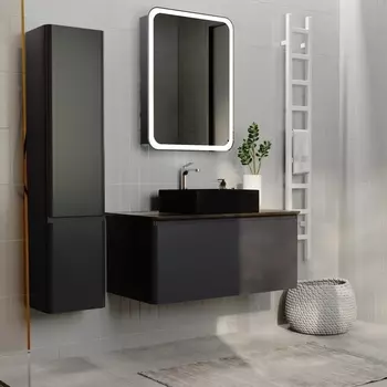 Мебель для ванной Raval Morelle 100, подвесная, антрацит, трюфель