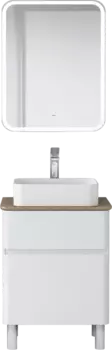 Мебель для ванной Raval Morelle 60, напольная, белая, трюфель