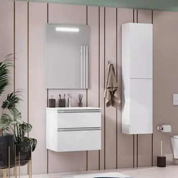 Мебель для ванной Roca The Gap 60, 2 ящика, белый глянец