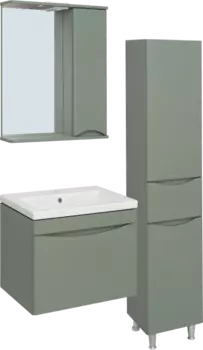 Мебель для ванной Runo Афина 60 цемент