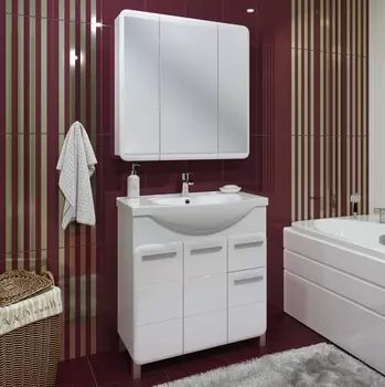 Мебель для ванной Runo Эрика 80