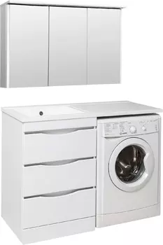 Мебель для ванной Runo Орион 60 раковина белая, под стиральную машину