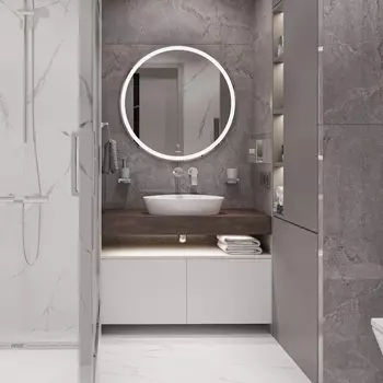 Мебель для ванной с раковиной Duravit Cape Cod 50: столешница 100, дуб карпентер, без отверстий + 2 тумбы 50