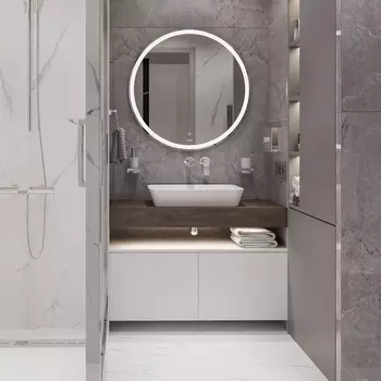 Мебель для ванной с раковиной Duravit Cape Cod 55: столешница 100, дуб карпентер, без отверстий + 2 тумбы 50