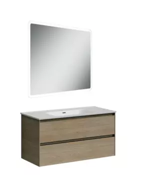 Мебель для ванной Sancos Cento 100 карпатская ель CN100KE+CN7003+AR1000