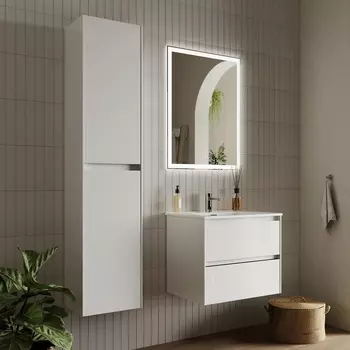 Мебель для ванной Sancos Cento 60 см белый глянец