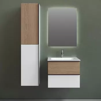 Мебель для ванной Sancos Delta 60 дуб светлый, белый