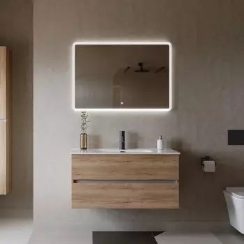 Мебель для ванной Sancos Urban 100 см дуб галифакс натуральный