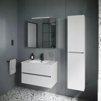 Мебель для ванной Sancos Urban 80 см белый глянец