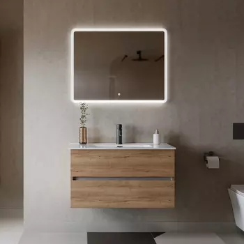 Мебель для ванной Sancos Urban 90 см дуб галифакс натуральный