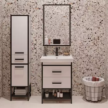 Мебель для ванной Sanflor Норд 60 с раковиной Strim 60