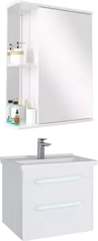 Мебель для ванной Sanstar Адель 50 подвесная, раковина Sanita luxe Fest 50
