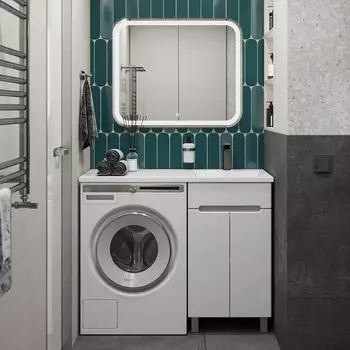 Мебель для ванной Sanstar Эллада 50 белая, раковина Эстет Даллас 1100 R